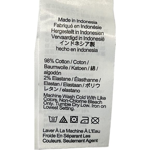 Madewell Women Pinstripe Jean Size 31 Petite Crop Wide New - Picture 9 of 9